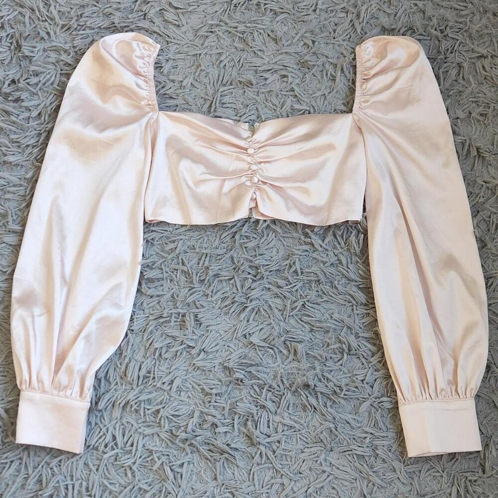 Silk Milkmaid Top